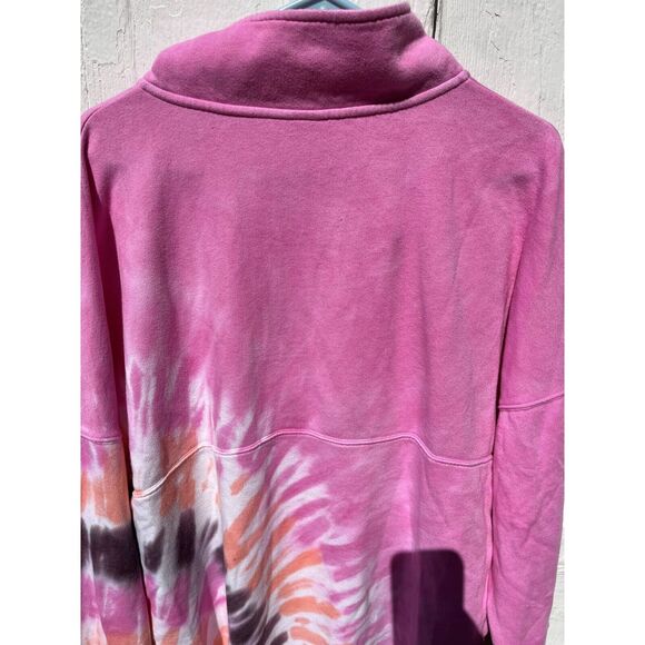 Victoria's Secret Pink Y2K Hoodie Women L Tie Dye Hoodie Hippie Boho - Picture 6 of 12